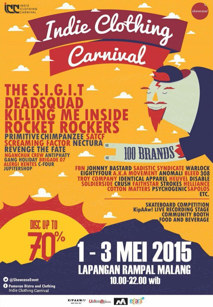 Don't Miss It !! INDIE-CLOTHING-CARNIVAL 1-2-3 Mei 2015 || At Lap. Rampal #MALANG || @TheSIGIT <a href="/DEADSQUAD_Band/">DeadSquad Official</a> *etc