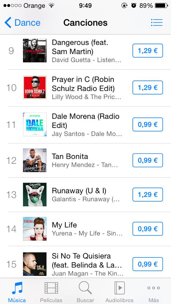 Buenos días! Tercer día de ventas en #iTunes de #DaleMorena
Vamos por el puesto 11!! <a href="/EnvimusicSpain/">Envimusic España</a> #LetsGo #music