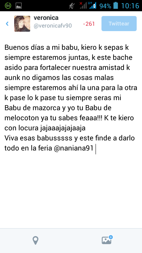 veronicafv90's tweet photo. A mi Babu loca @naniana91 http://t.co/xB1AS554T8