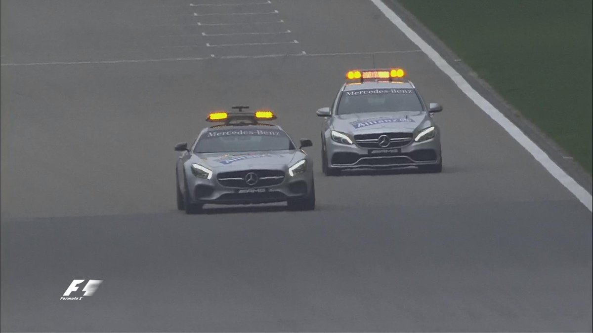 F1's tweet photo. In case you missed it, the safety car &amp; the medical car had a race earlier... #ChineseGP http://t.co/D1CvX0PTyw