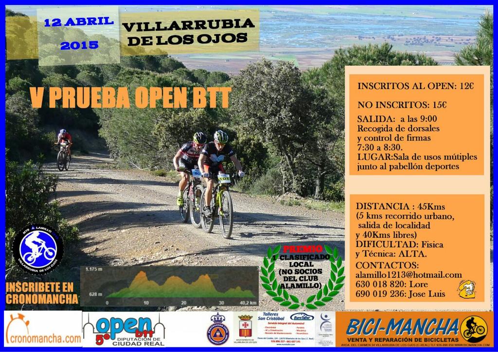 OpenBttCR's tweet photo. Este domingo vuelve el mejor #MTB a #Villarrubia, 5a prueba del #OpenBttCR, organiza #Alamillo1213, os esperamos!!! http://t.co/qeCdPEvI9g