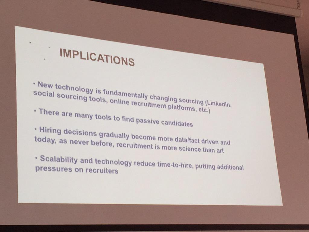 tumppi's tweet photo. Implications of recruitment tech development @TarasPolik #hruhelsinki #rekrytointi http://t.co/2CCSfWjclR