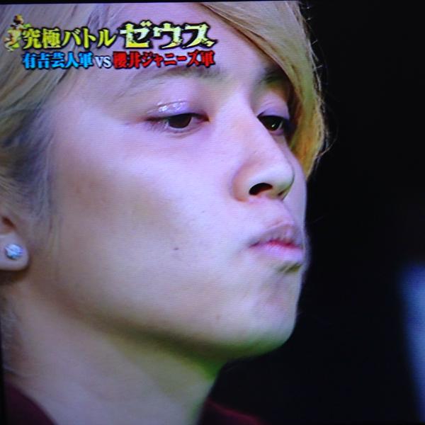 Twitter પર 手越 アイプチとか言ってたから録画したやつ巻き戻して観てみた 確かになんかてかってたけど あれは単なる汗だな 汗というかあぶら Www Http T Co Jh8wyuftbp