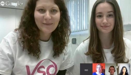 VSOYouth's tweet photo. We had a great time at our Google Hangout this week! Missed it? Catch the whole thing here: http://t.co/I2vsvX3bOO http://t.co/oSRc6Zi81u