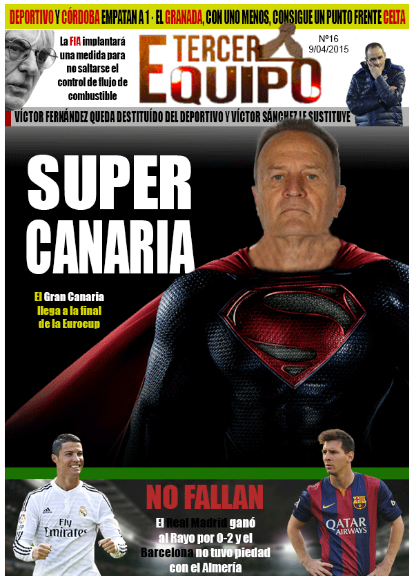 Tercer_Equipo's tweet photo. #PortadaTE: Super Canaria por @iDonSimon http://t.co/Uv9ilfiddZ http://t.co/Goh2R9KYZf