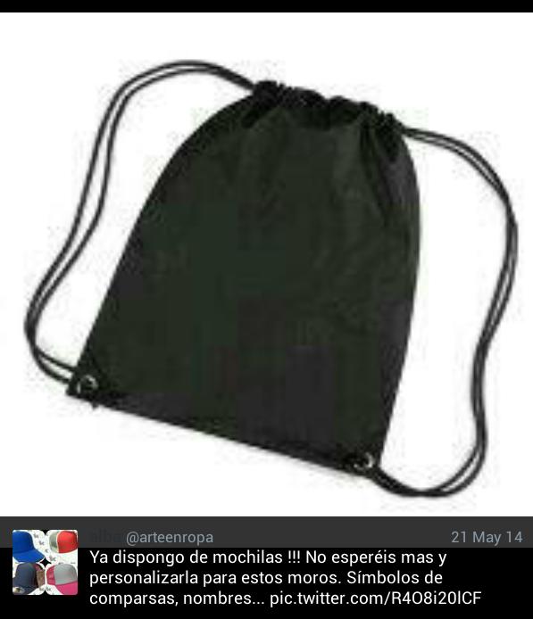 arteenropa's tweet photo. Personaliza tu mochola para la escudra http://t.co/yg2TI9KcY7