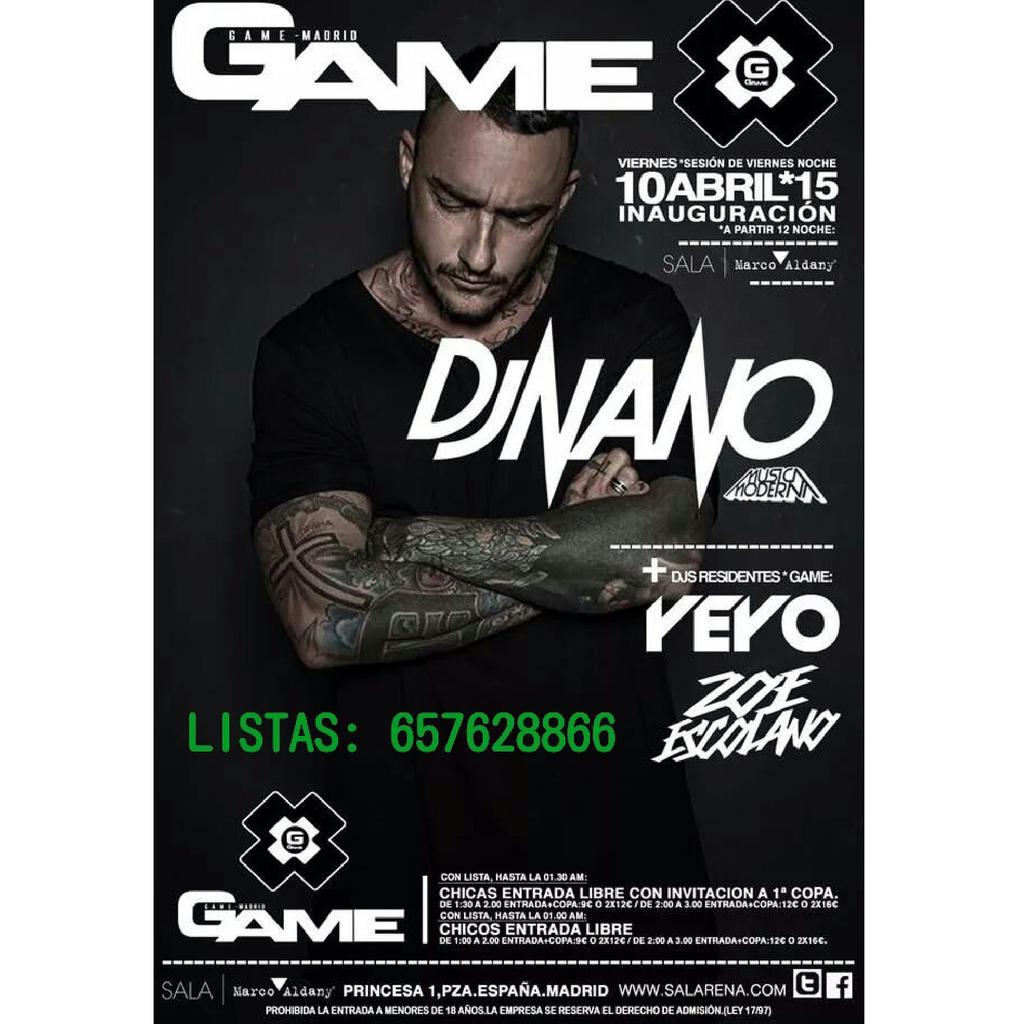 RRPPAlbaGomez's tweet photo. Viernes 10 inauguramos #GAME. Nueva sesión en #MarcoAldani
ENTRADA GRATIS por listas.
Pídeme las tuyas: 657628866 http://t.co/5Kv01ZxJcm