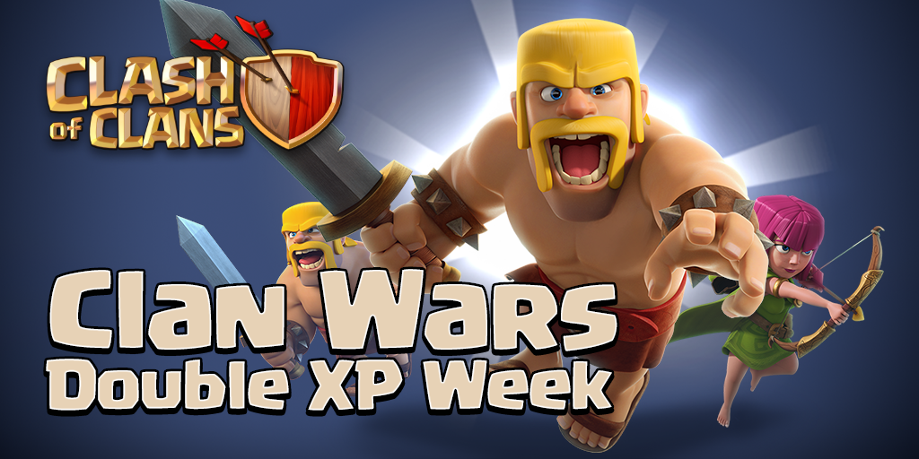 Chief! Today is the first anniversary of Clan Wars!!! 🎉 Get ready for a week of double Clan War XP! Maintenance soon!