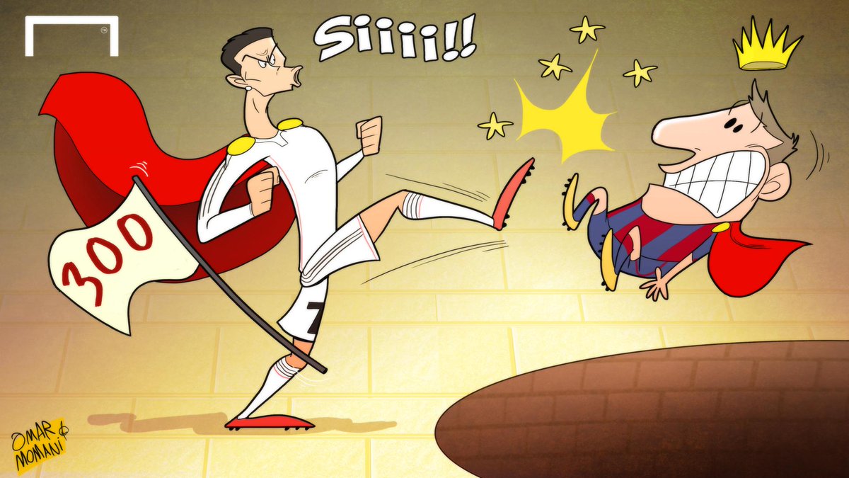 goal's tweet photo. CARTOON: Cristiano Ronaldo​ reached another milestone with Real Madrid​ this week! http://t.co/mRoCRMadXU http://t.co/w1K7jZpSDW