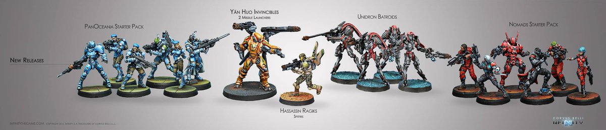 InfinityTheGame's tweet photo. My favourite @Infinitythegame January release is #PanoStarter #NomadsStarter #YanHuo #Ragik or #Unidrons http://t.co/RXdo4U0Fjf