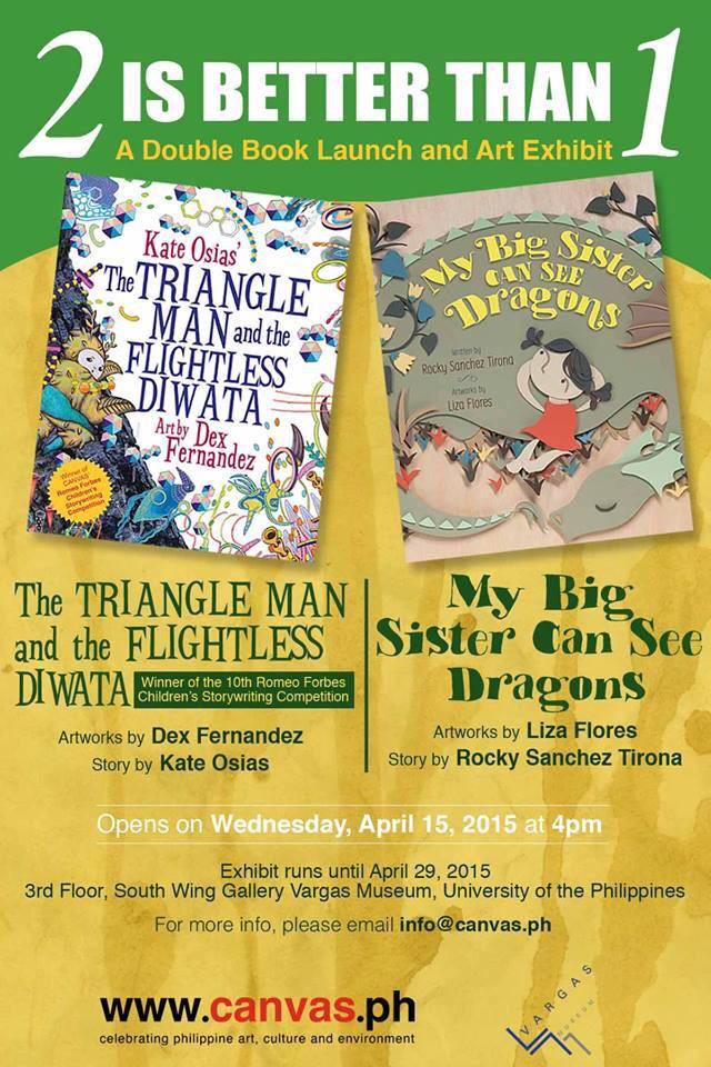 A double book launch next week. 4pm, Apr 15, Vargas Museum. See you there! canvaspreviews.blogspot.com #artph