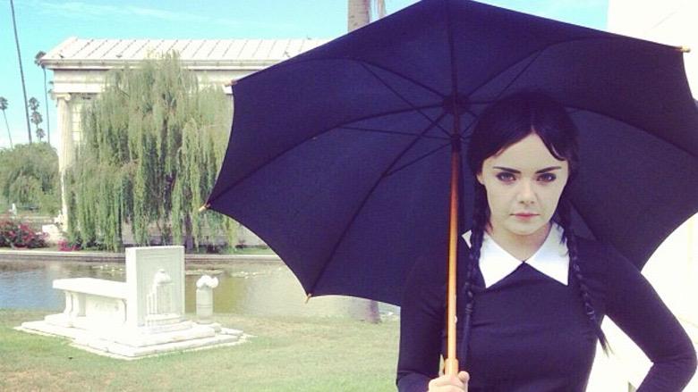 Someone should role play adult Wednesday Addams. Watch it on YouTube. Funny shit.
