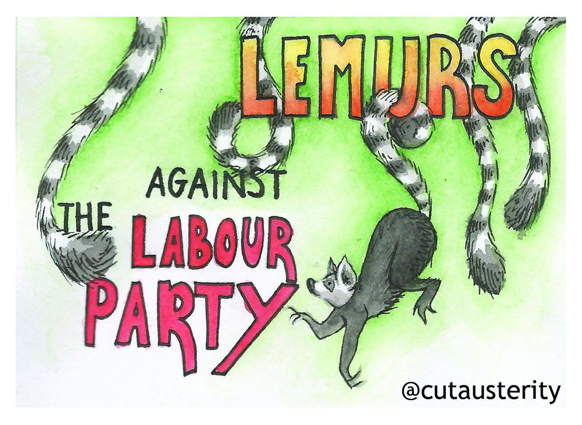 CutAusterity's tweet photo. L is for Lemurs against the Labour Party. Austerity is not just a Tory agenda! A-Z of #AnimalsagainstAusterity http://t.co/Qa7OfQ4KBh