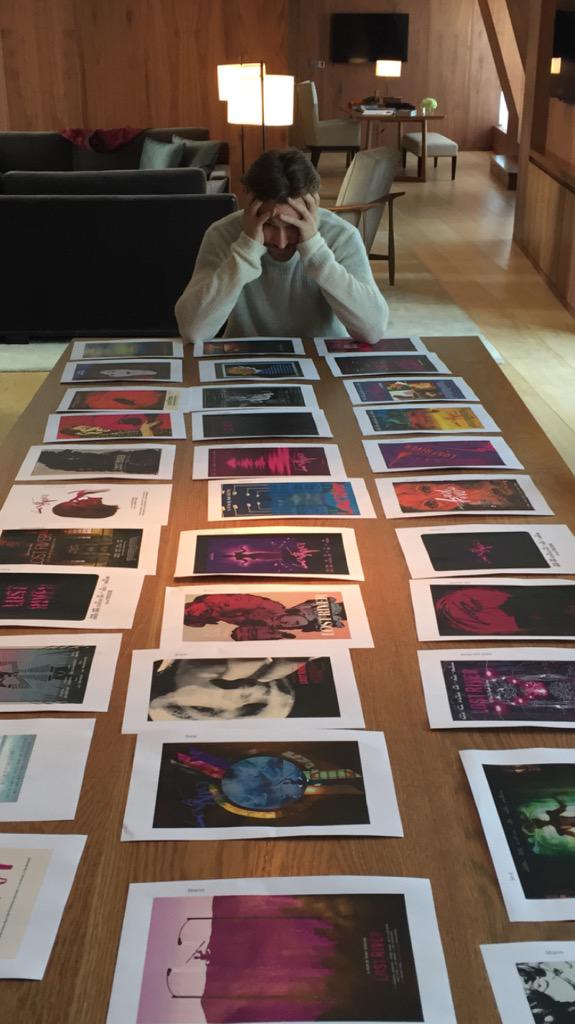 RyanGosling's tweet photo. Trying to pick the winner of Lost River poster competition... This is tough! http://t.co/2yS65lf8ip