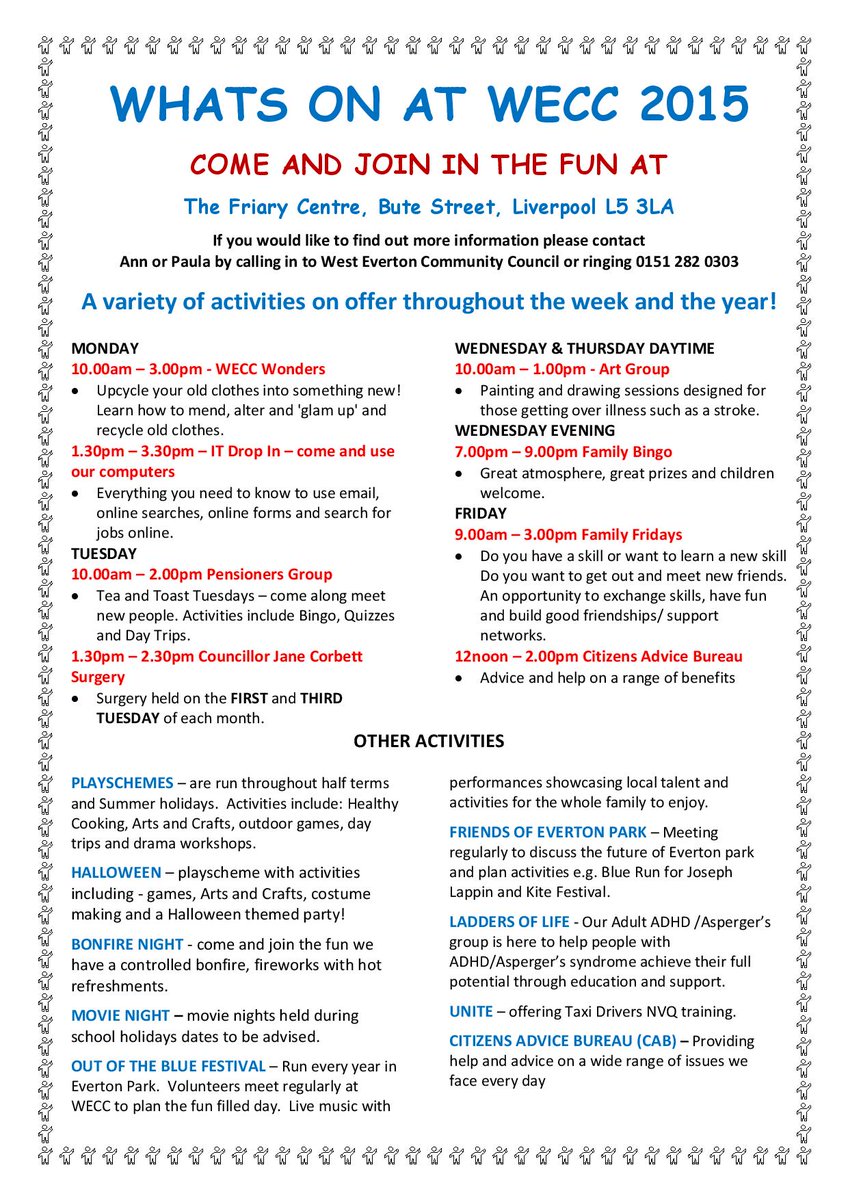 Come and see what's on at the WECC 2015