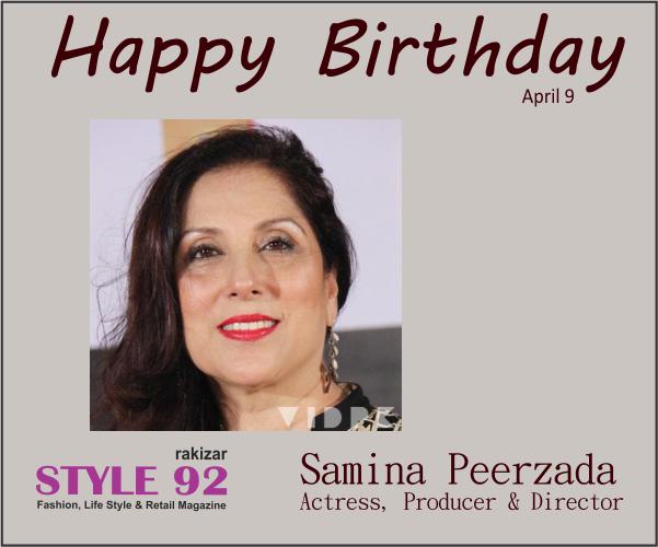 Happy Birthday Samina Peerzada      