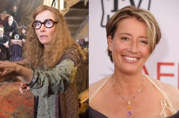 Happy 56th birthday, Emma Thompson! She played Trelawney in the Harry Potter Films! 