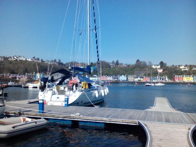 Admin day. #Esseness at #Tobermory complete with washing on the foredeck. Next #RYA  #coastalskipper starts Sunday