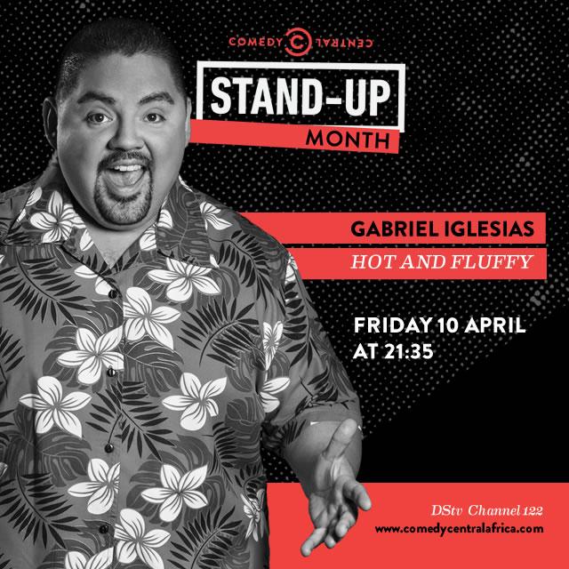 ComedyCentralAF's tweet photo. April is Stand-Up Month on Comedy Central! Catch Gabriel Iglesias tomorrow night at 21:35 CAT #CCSUM #CCLive http://t.co/0hPtNJC0Mi