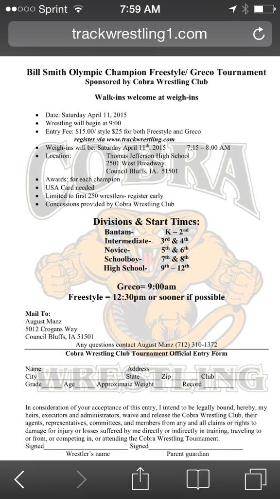 jfziegler's tweet photo. @gocke_dojo send your boys to CB this weekend. We have kids from MN, Eastern Iowa &amp; Missouri already registered. http://t.co/28CxSrYJLe