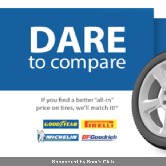 Searching4Savings on Twitter your new tires! Sam’s