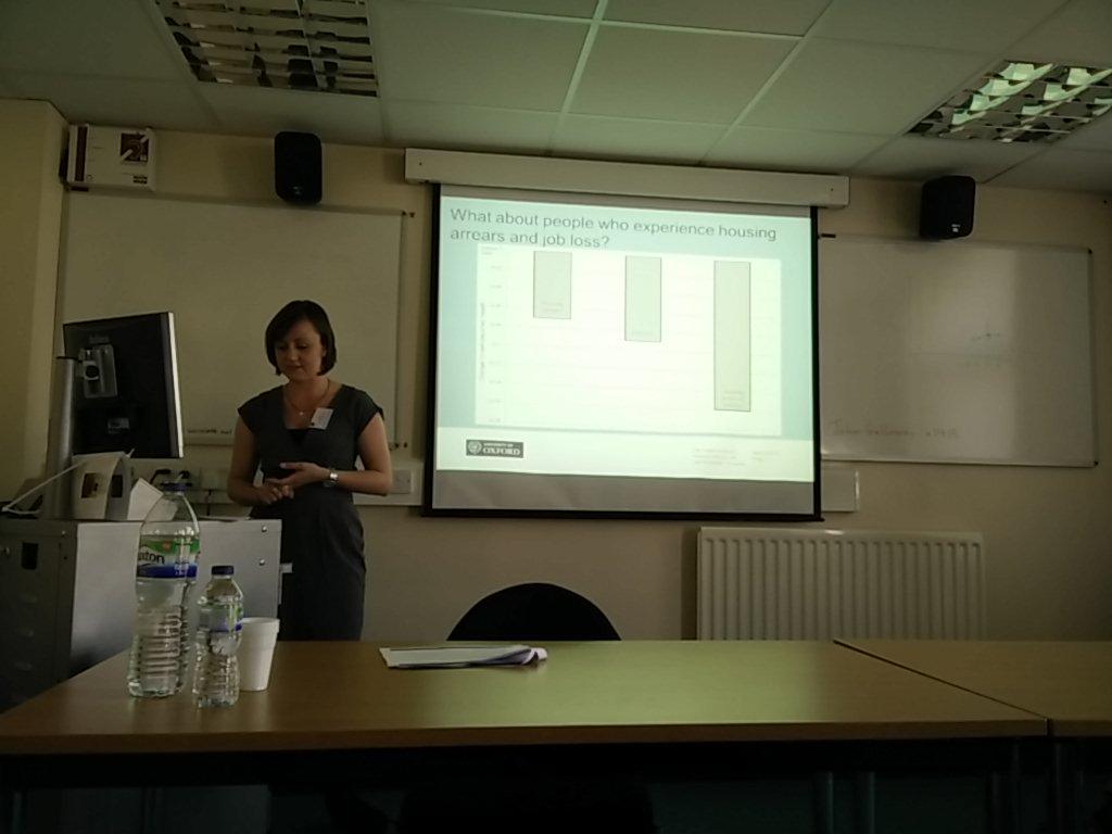 jim_vine's tweet photo. Falling into arrears has comparable self-reported health impact as job loss, reports Amy Clair #hsa15 http://t.co/jLD13t8FSh