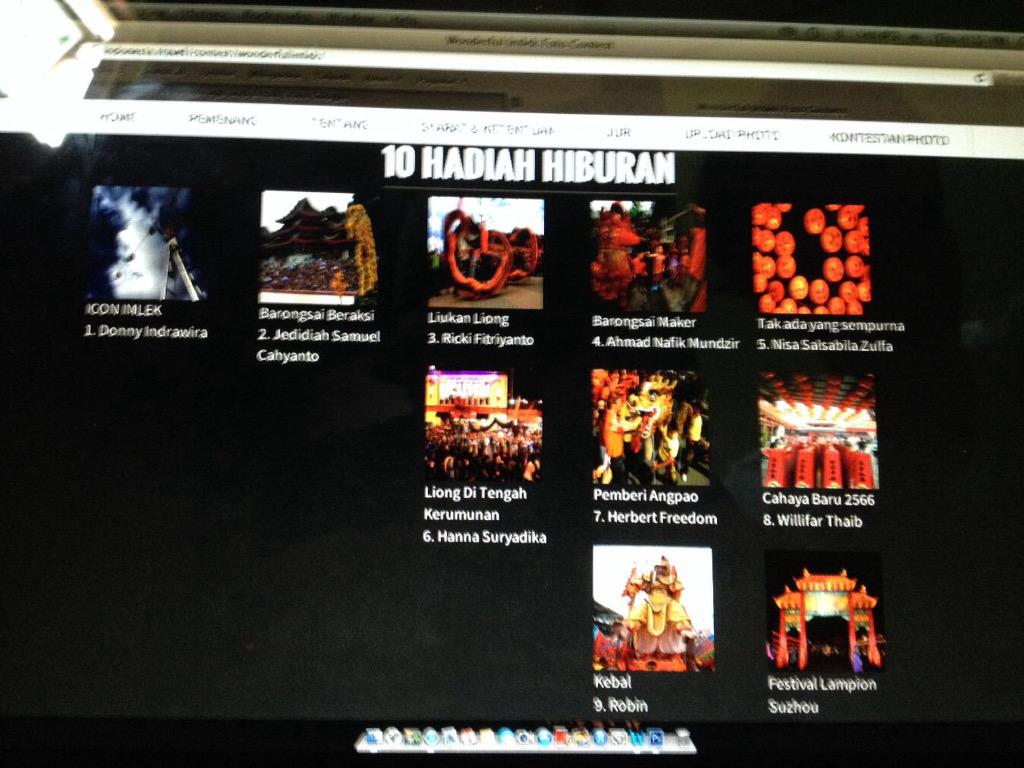 Congratulations Jedith! Salah satu foto pamerannya jd pemenang. Ciee barongsai beraksi @vJedidiah_