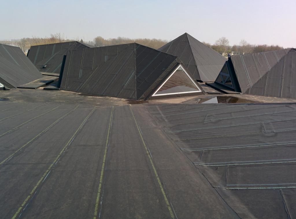 <a href="/Biesboschmuseum/">biesboschmuseum</a> Werkendam. 3500 m2 dak over 2 maanden groen. #werkinuitvoering met gras/kruiden