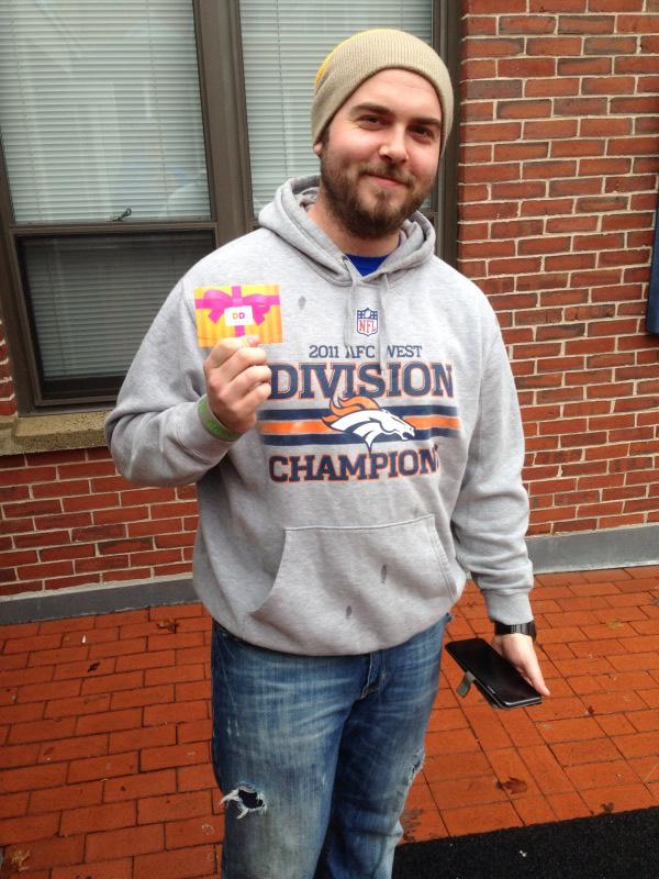 Grad student Kyle was found holding the door for multiple students walking into Winslow #RAOKDay