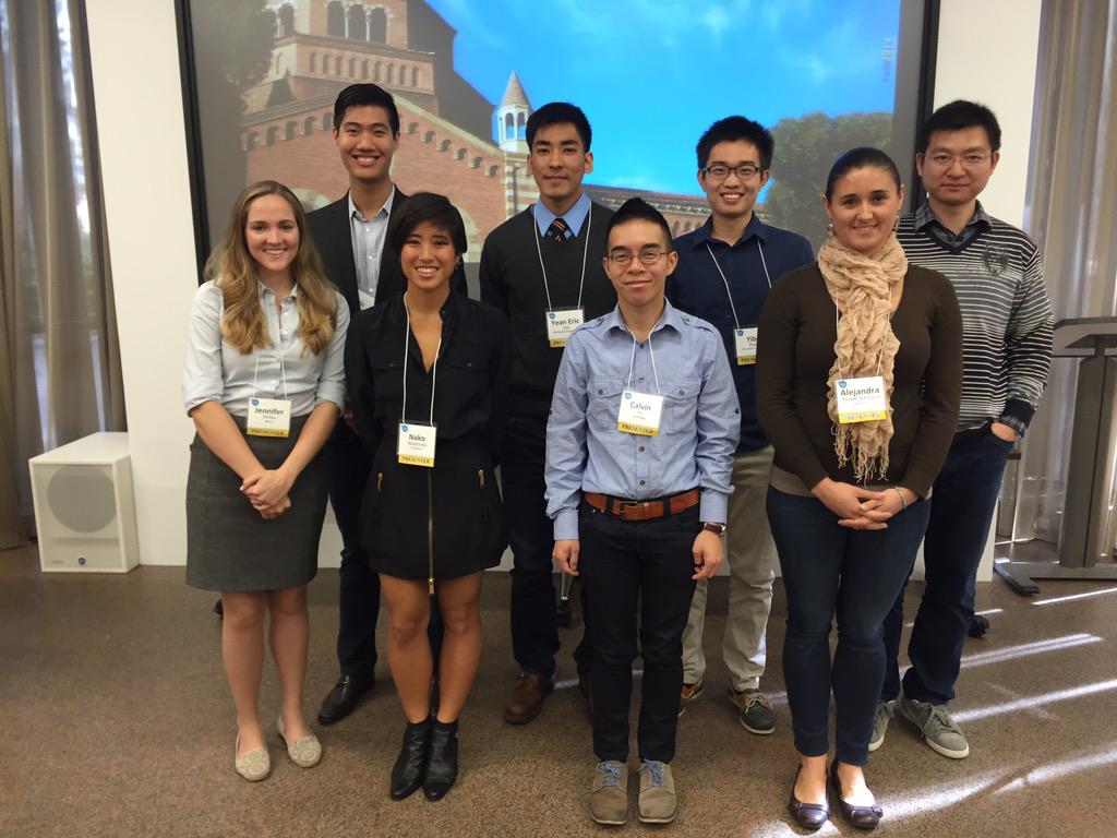 UCLAGradSchool's tweet photo. A round of applause for our Round 8 #UCLAGradSlam presenters! Fascinating research is being done at @UCLA! http://t.co/OFnRC2m11A