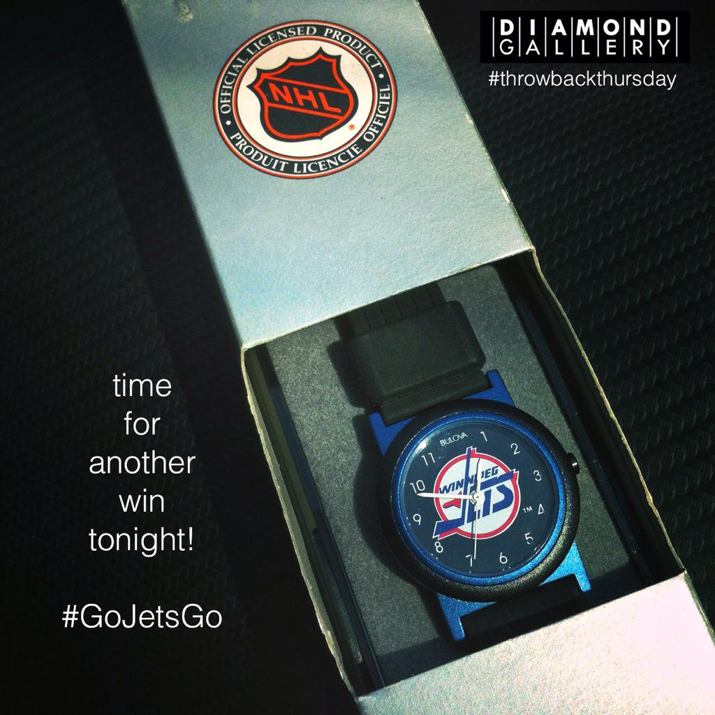 DiamondGallery2's tweet photo. Perfect #tbt post for a #Winnipeg #Jeweller who's a Jets fan! #from1992 #NeverBeenWorn #OriginalPackaging #GoJetsGo http://t.co/3ZRyd8dJKO