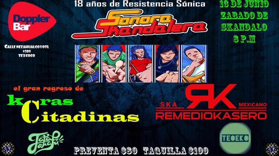 tatachafu's tweet photo. SALUDOS Nos vemos el
25 de Abril La Higuera
9 y 16 de Mayo Nicolas Romero
13 de Junio Texcoco
#tatachafu #ska http://t.co/koADVOR8zZ