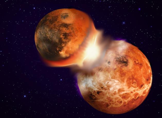 The Moon may be the result of Earth's collision with a twin-like planet pops.ci/01RLLC