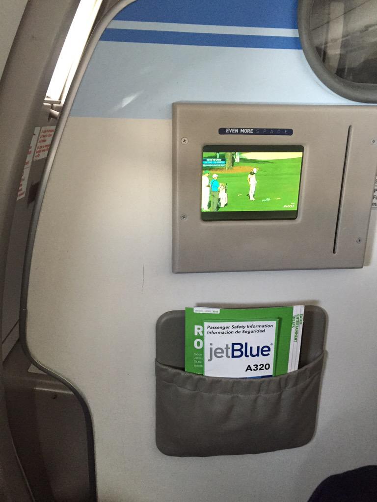 SoCal_Bound's tweet photo. Masters golf and free wifi at 35,000 feet. Gotta love @JetBlue http://t.co/zu9CvF5myo
