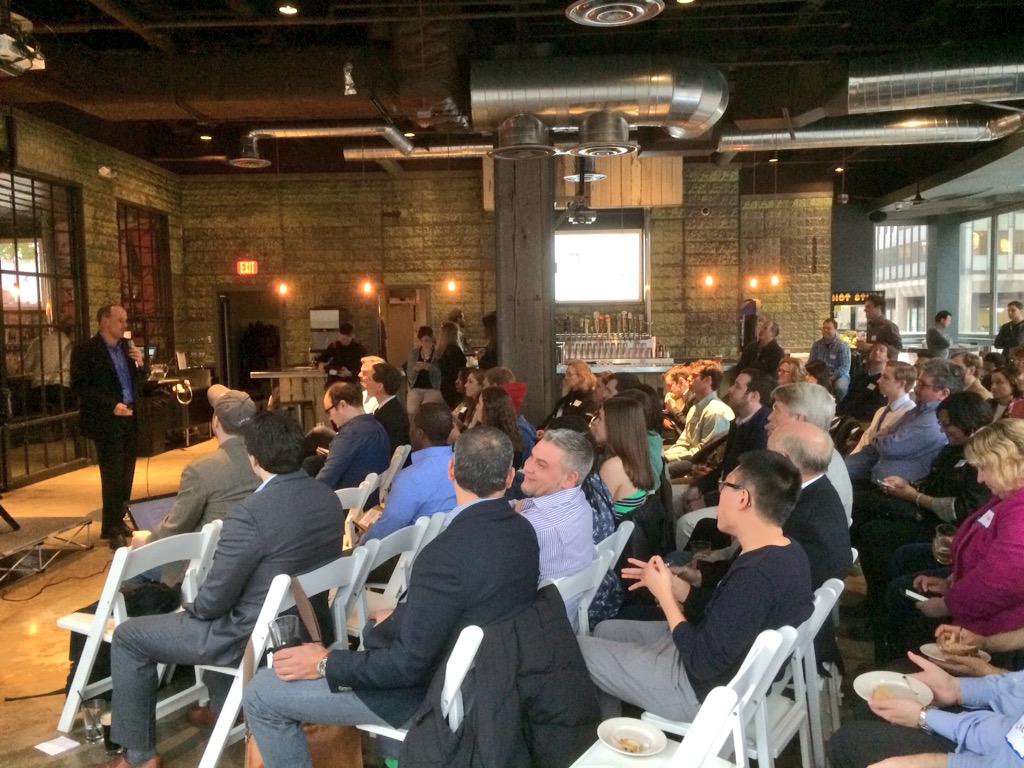 FrankGruber's tweet photo. Thanks for coming out last night to hear from @TheAmericanCEO & my interview with @benparr #tcsessionsdc #dctech http://t.co/lxc9CtI1P9