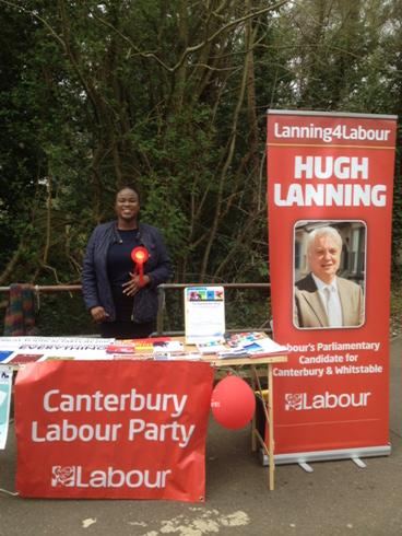 Ranti Adeyemi great candidate for Blean Forest #student stall Uni Kent lots of support @Lanning4Labour <a href="/KentUnion/">Kent Union</a>