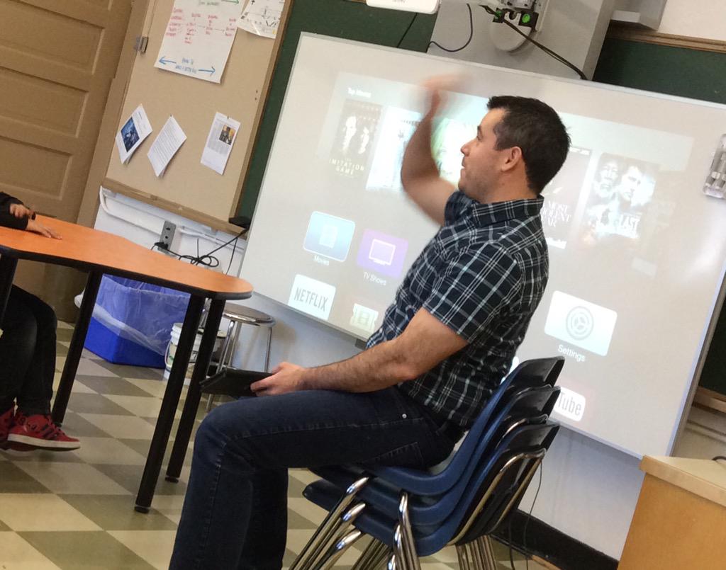STEAMlabNORTH's tweet photo. It's @richroberts_wsd from the @SteamlabSD1 talking about Rube Goldberg machines! http://t.co/8n2jTeTnhI