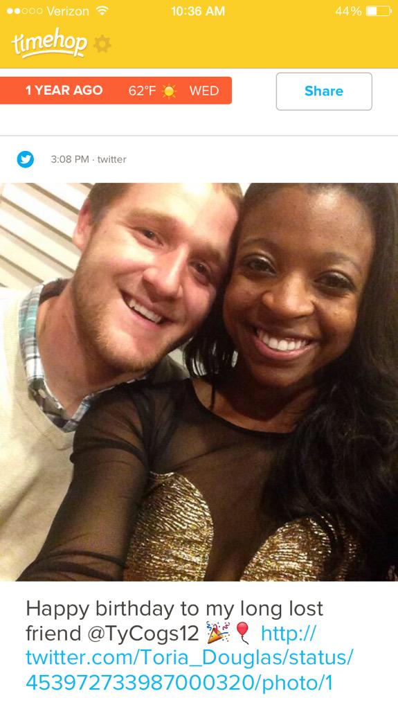 Toria_Moore's tweet photo. Happy birthday neighbor! #stillastranger #stillhasntmademedinner 🎉❤️ http://t.co/SLctgszqd6