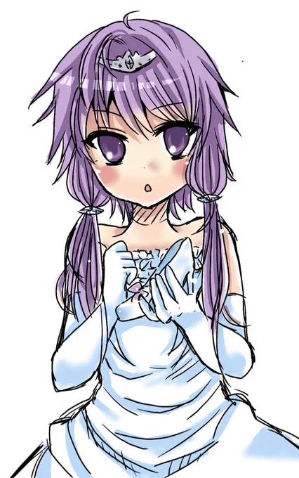 #結月ゆかり深夜の真剣お絵描き60分勝負  お題:靴 ガラスの靴を持ったシンデレラゆかりん!