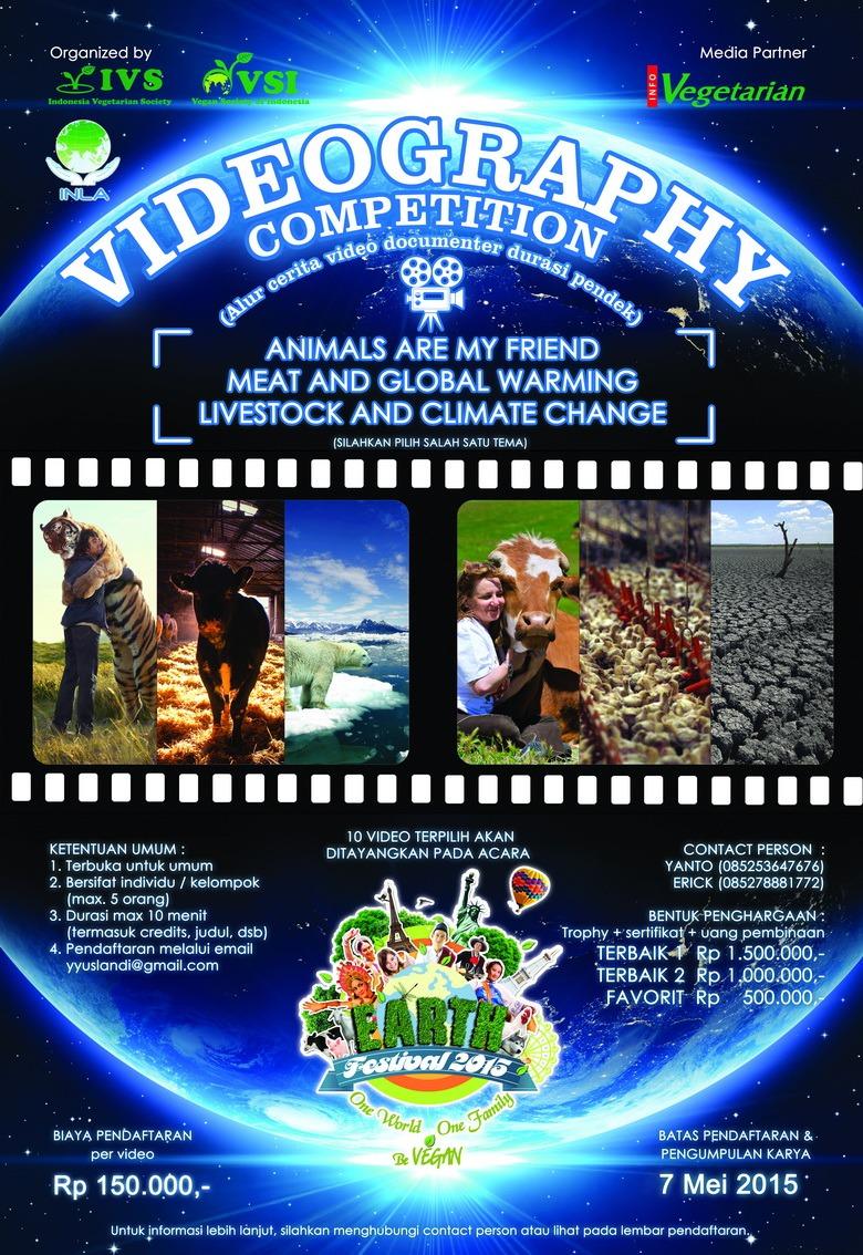 FestivalEarth's tweet photo. @Kamisinema_Yk juara 1 dan 2 akan di tmpilkan di 2 event besar international:
43rd IVU world Vegfest 
Vegetarian fest http://t.co/zt2NdKPU20