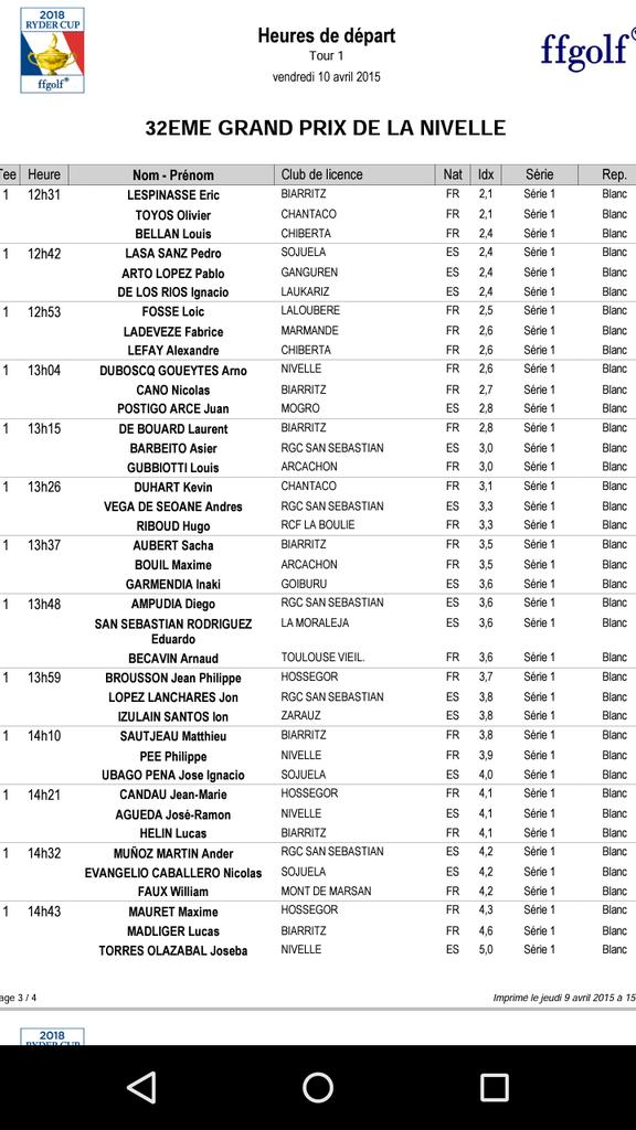 friojanagolf's tweet photo. Horarios del GP de la Nivelle q empieza mañana con @davidalonsoalv @nachingolf @Nico2ec @jaimeravina y Pedro Lasa http://t.co/eb9Z29FGTg