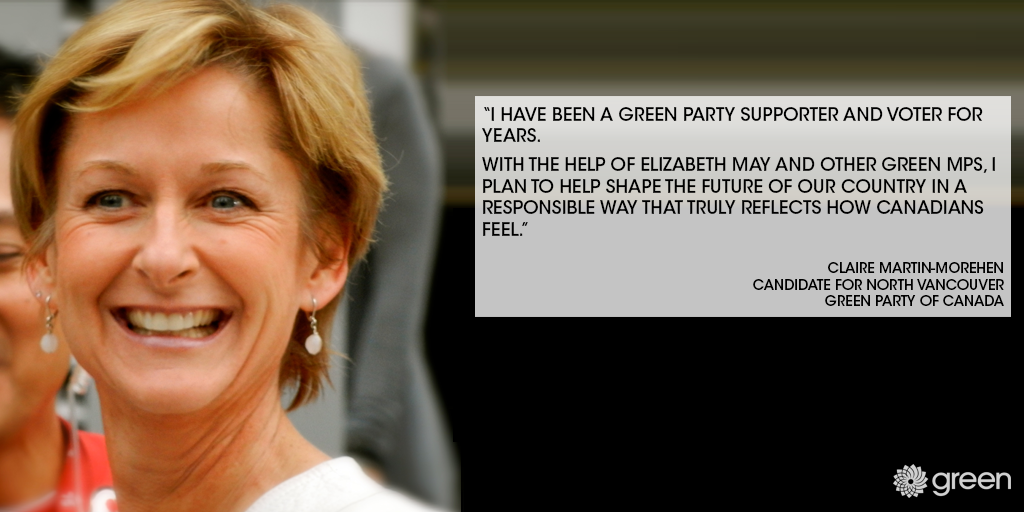 For N. Vancouver residents, the #ChoiceisClaire! @anaidclaire, <a href="/ElizabethMay/">Elizabeth May</a> , <a href="/CTVVancouver/">CTV News Vancouver</a> greenparty.ca/en/media-relea…