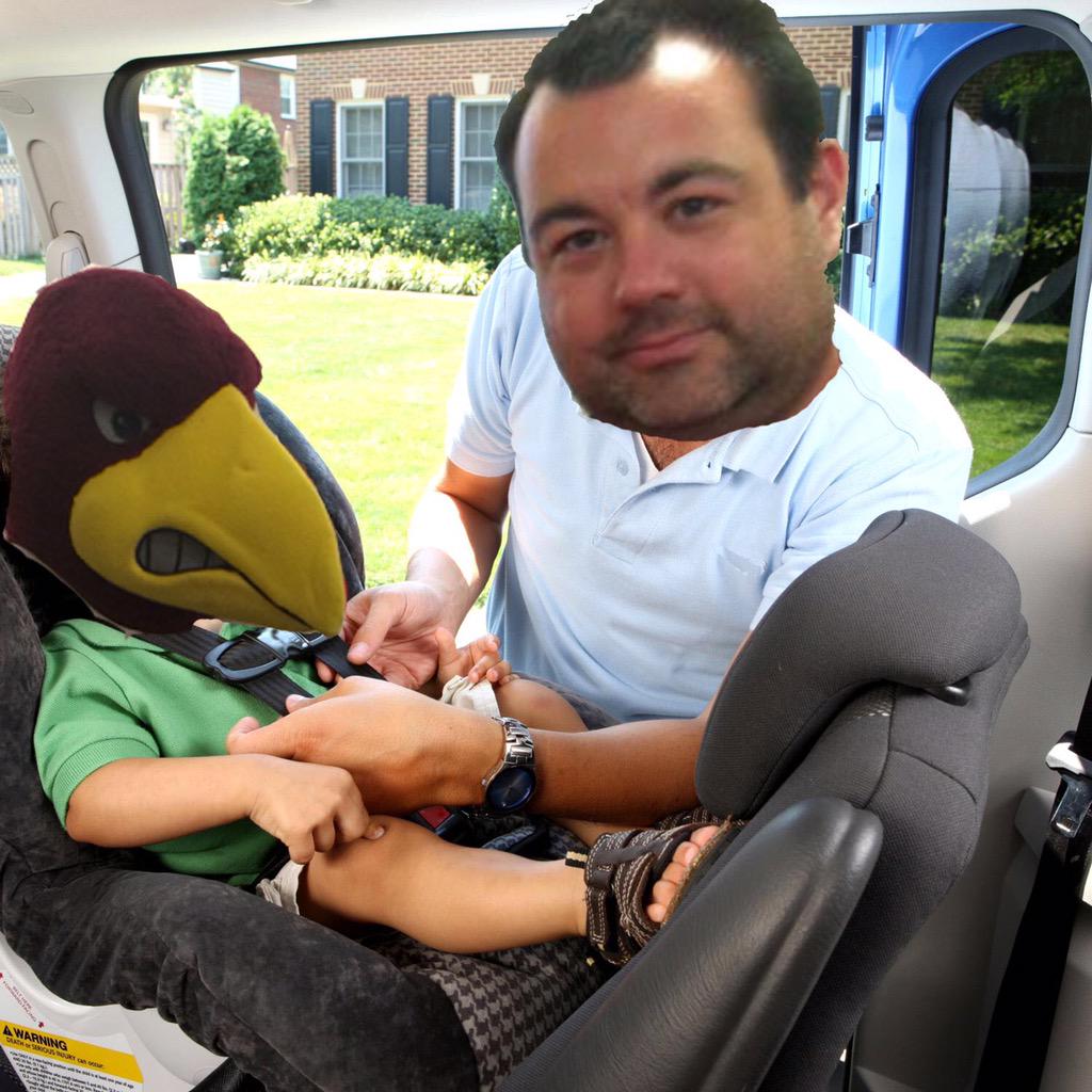 buckledbirds's tweet photo. Coach Meek buckling Rowdy this a.m.! #BuckledBirds http://t.co/kUYOOgNb6j