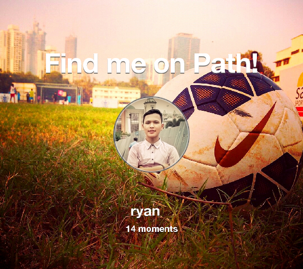 ryanBBCBBekasi's tweet photo. Find me on #Path now! Go to: http://t.co/Mj4fuGJAJc! #thepersonalnetwork http://t.co/FHw5m2NGd2