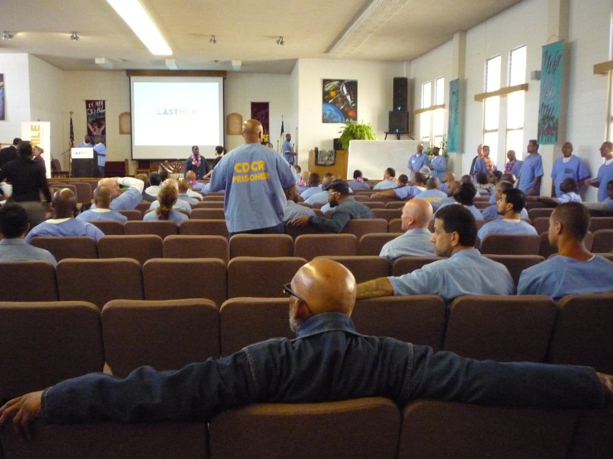 georgia_wells's tweet photo. The next hot tech startup may come out of San Quentin. Here's what prison demo day looked like http://t.co/ZAm0DE1UB9 http://t.co/Wh5YZYxMaL