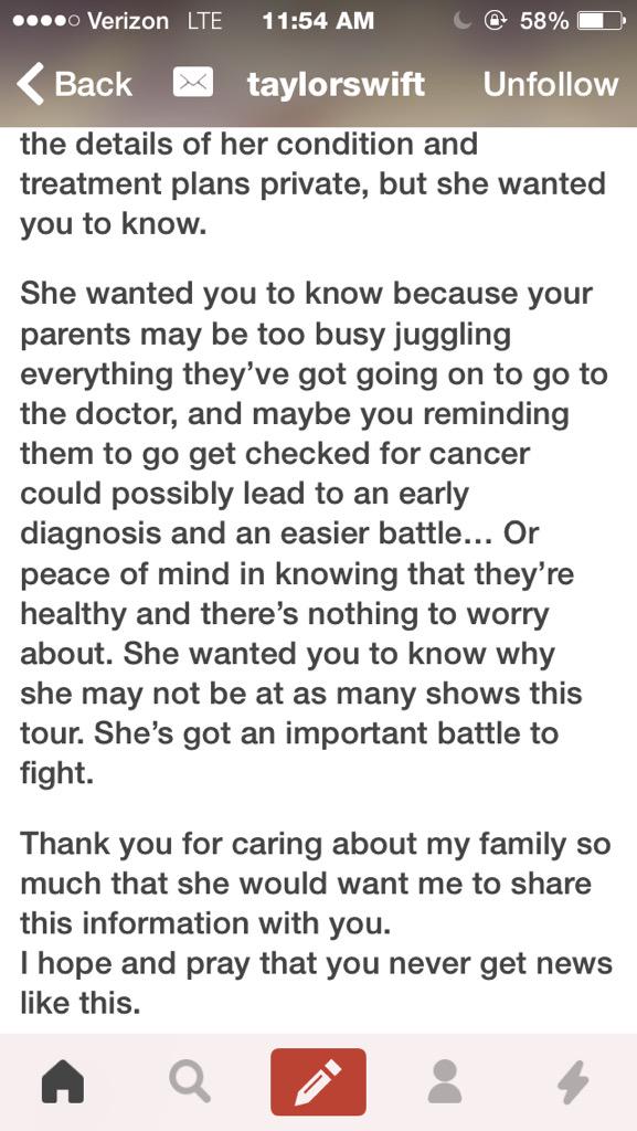 danielle8060's tweet image. This message broke my heart. #PrayforAndreaSwift #FUCancer #PrayForMamaSwift #WeLoveYouAndreaSwift