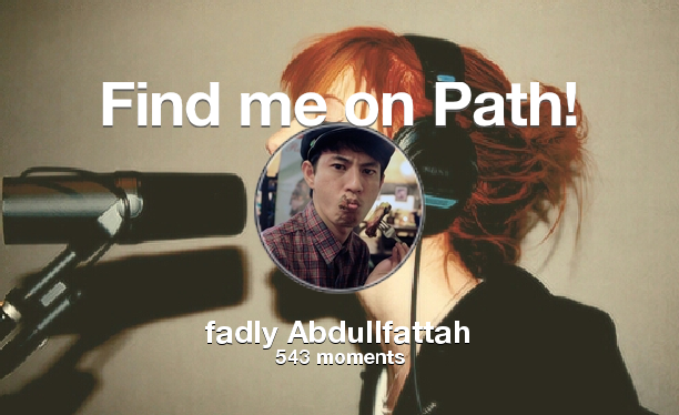 fadz_fadly's tweet photo. I've shared 543 memories with my friends on #Path - see them now at http://t.co/faAB4dYWuc! #thepersonalnetwork http://t.co/1MbMFqwR8E