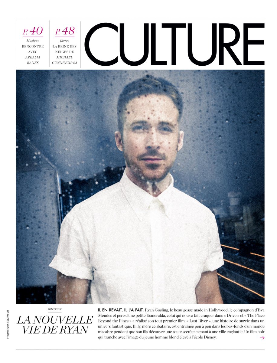 PascoAndCo's tweet photo. @RyanGosling par @PhilippeQuaisse , in @ELLEfrance http://t.co/WBLG8dtqYx