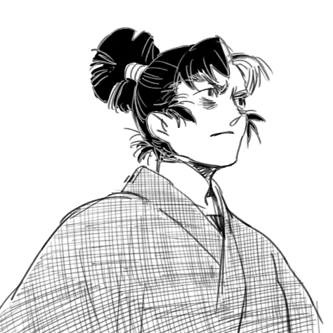 原作の潮江さん難しいです…描き慣れない…! 