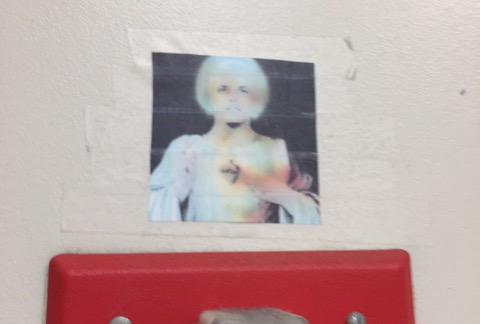 Happy birthday Gerard Way. put this up in the locker room last year from today. 